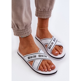 Chanclas de Mujer con Suela de Espuma Big Star NN274A509 Blanco 8