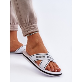 Chanclas de Mujer con Suela de Espuma Big Star NN274A509 Blanco 5