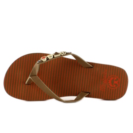 Chanclas con cinturón decorado B762 L. Marrón 4