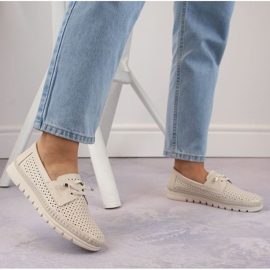 Vinceza W JAN273A Zapatos calados piel beige 4
