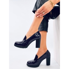 Mocasines tacón charol Jeffis Dark Blue azul 2 Mocasines tacón charol Jeffis Dark Blue azul 2