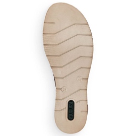 Rieker Sandalias cómodas de piel Remonte W RKR655 marrón 11