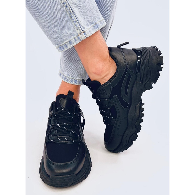 Bains Zapatillas cuña negras negro 1 Bains Zapatillas cuña negras negro 1