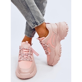Bains Zapatillas cuña rosa 1