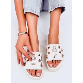 Seastar Chanclas de suela gruesa con osito Lancaster White blanco 4