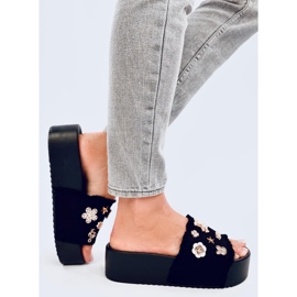Seastar Chanclas de suela gruesa con osito Lancaster Black negro 2