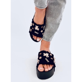 Seastar Chanclas de suela gruesa con osito Lancaster Black negro 1