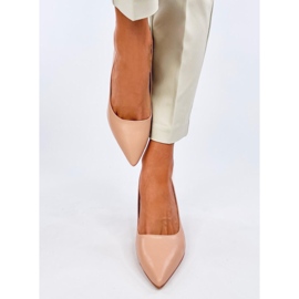Zapatos de tacón bajo Greave nude beige 4