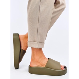 Chanclas de mujer Fontes Oliver suaves verde 2
