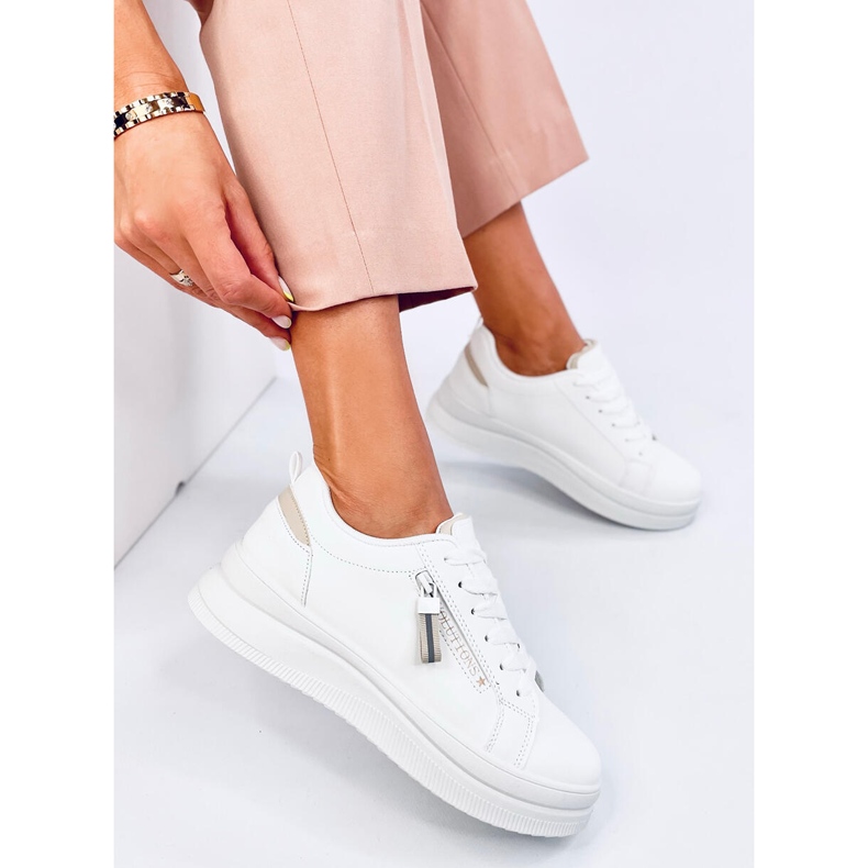 Mayers Deportivas mujer Beige blanco 2