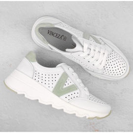 Deportivas mujer piel calada blanco Vinceza 7875 3