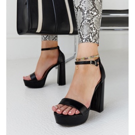 Sandalias Sille tacón negro 3