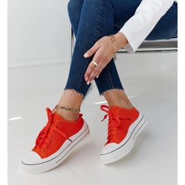 Zapatillas con plataforma Fiori naranja 2