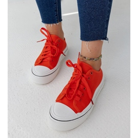 Zapatillas con plataforma Fiori naranja 3