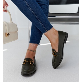 Mocasines verde oscuro con hebilla Lemlem 4