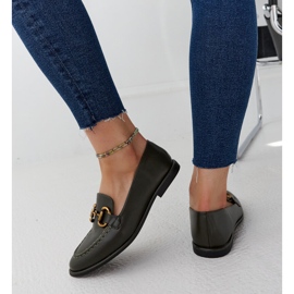 Mocasines verde oscuro con hebilla Lemlem 5