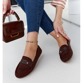 Mocasines de tela marrón de Fombio 1