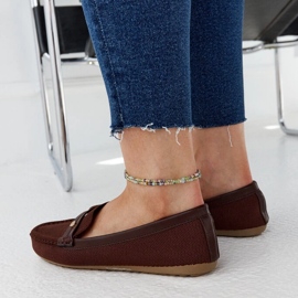 Mocasines de tela marrón de Fombio 5