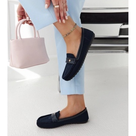 Mocasines de tela azul marino de Fombio 6
