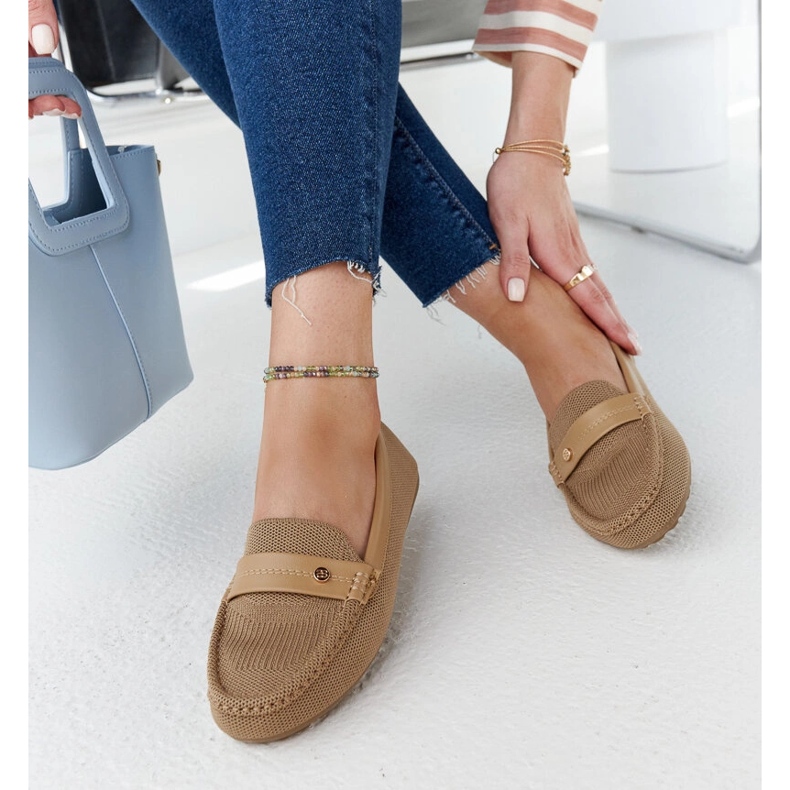 Mocasines de tela marrón de Fombio 1