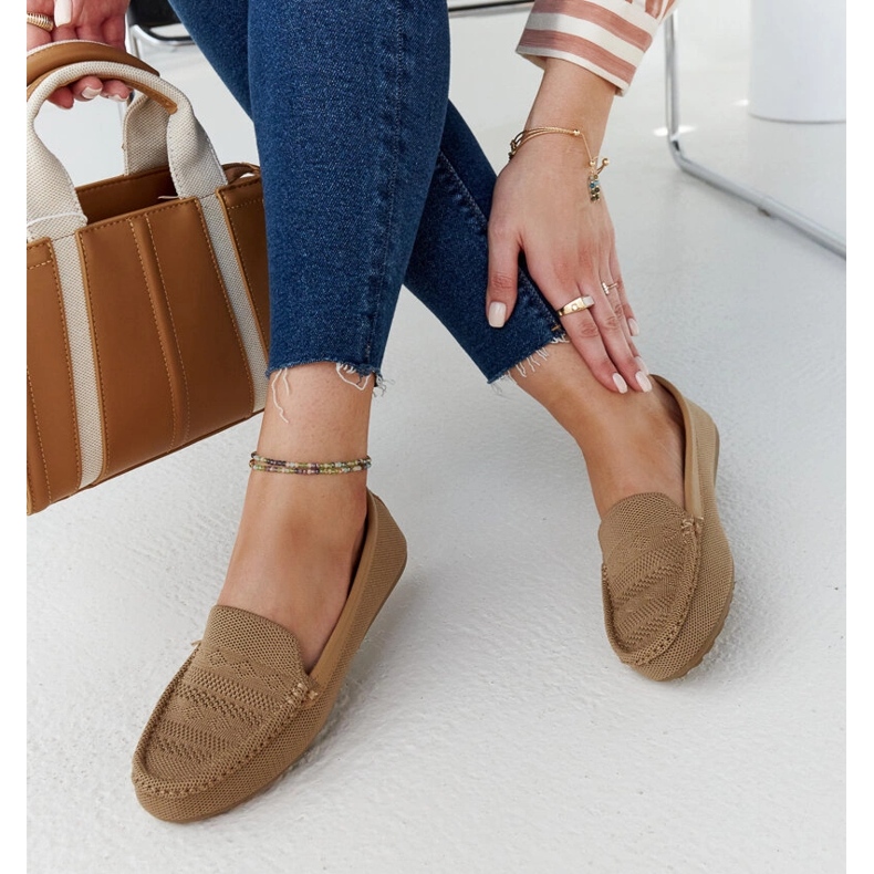 Mocasines de tela marrón de Fiammetta 1