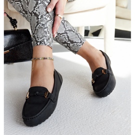 Mocasines negros con acabado mate Scafati 1