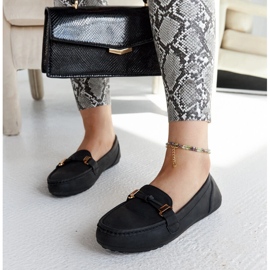 Mocasines negros con acabado mate Scafati 2
