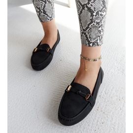 Mocasines negros con acabado mate Scafati 4