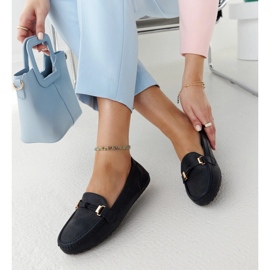 Mocasines azul marino con acabado Scafati mate 1