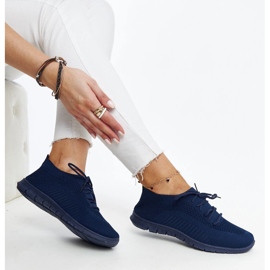 Deportivas Zahira de tejido azul marino. 1