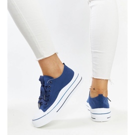 Deportivas plataforma Anbarin azul marino 5
