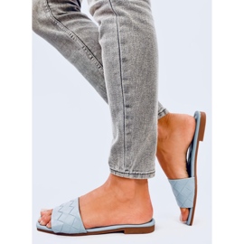 Zapatillas casa con suela cuadrada Sahar LT.BLUE azul 4