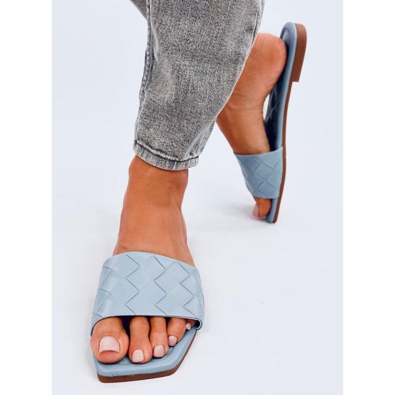 Zapatillas casa con suela cuadrada Sahar LT.BLUE azul 1