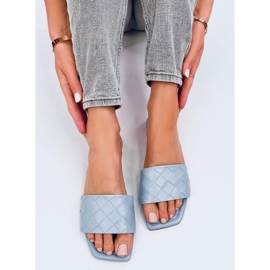 Zapatillas casa con suela cuadrada Sahar LT.BLUE azul 5