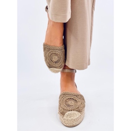 Alpargatas caladas Jasmine Khaki beige 2