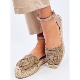 Alpargatas caladas Jasmine Khaki beige 3