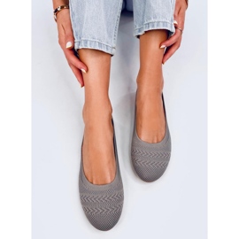 Newey Bailarinas de punto gris 5