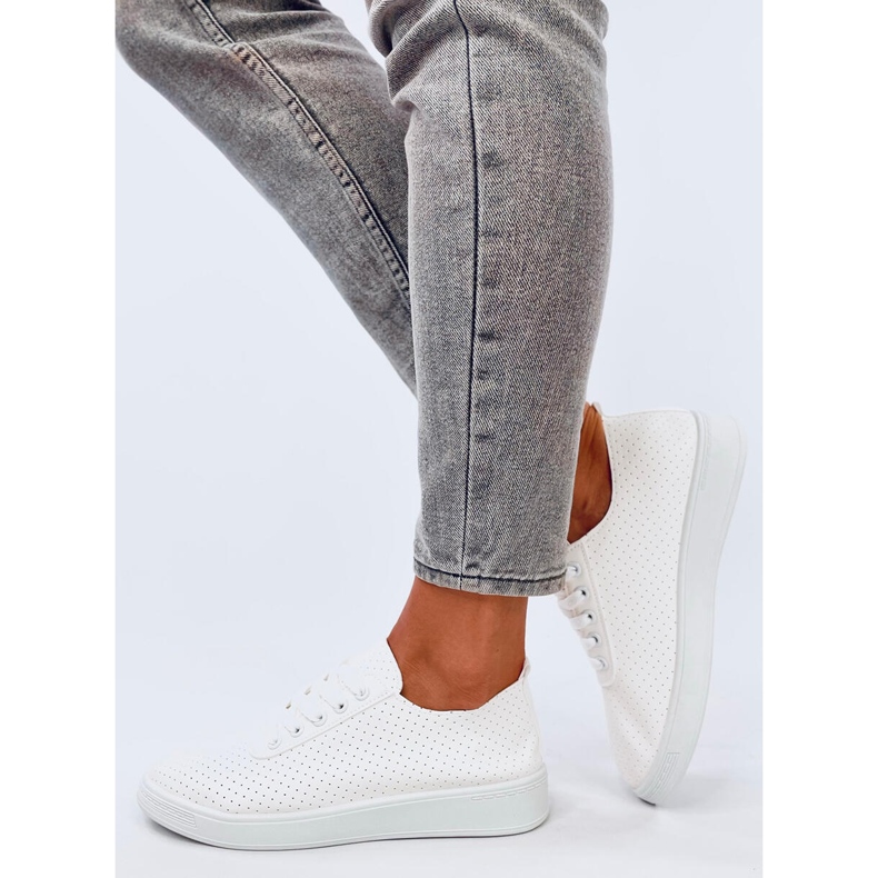 Hodges Zapatillas blancas caladas blanco 2