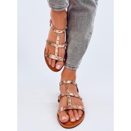 Sandalias con tachuelas Neha Champagne rosa 1