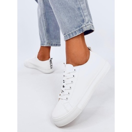 Zapatillas plena flor de mujer Hamps White blanco 3