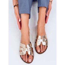 Chanclas de mujer Charnes Gold dorado 4