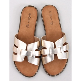 Chanclas de mujer Charnes Gold dorado 5
