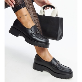Mocasines Vinceza de piel negro 2