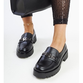 Mocasines Vinceza de piel negro 3