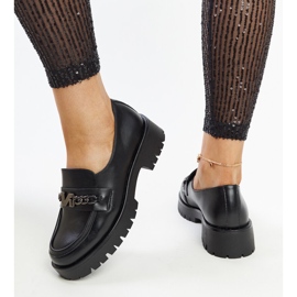 Mocasines Vinceza de piel negro 4