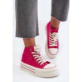 Zapatillas Mujer Plataforma Fucsia Aineri rosado 6