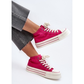 Zapatillas Mujer Plataforma Fucsia Aineri rosa 1