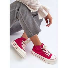 Zapatillas Mujer Plataforma Fucsia Aineri rosa 2