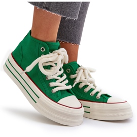 Zapatillas Mujer Plataforma Verde Aineri 10