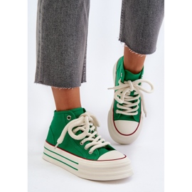 Zapatillas Mujer Plataforma Verde Aineri 5